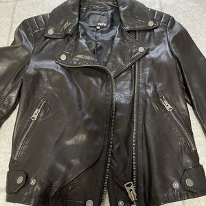 Ariztia leather moto jacket